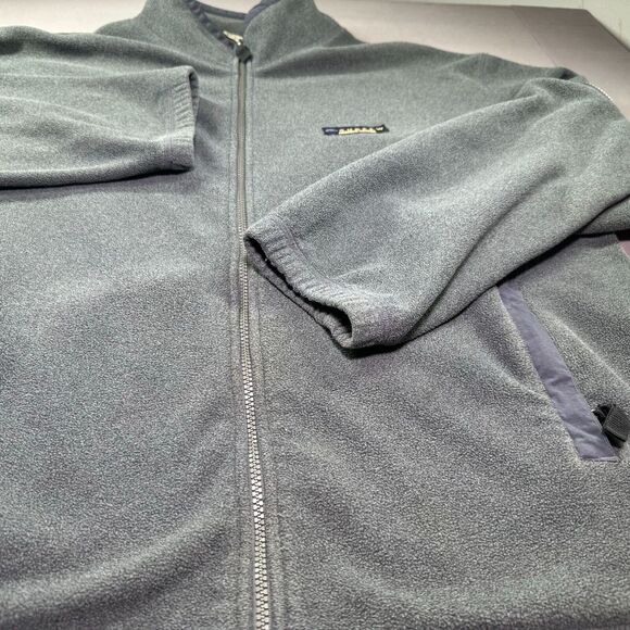 Curfew Full Zip Jacket Mens‎ XL Gray Fleece Nylon Pockets Mock Neck Outdoors Ski - Picture 5 of 12